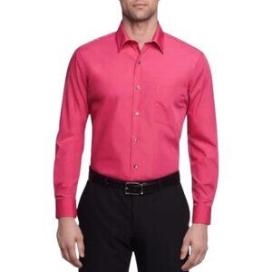 Celio Club men's pink button up dress shirt size S